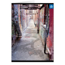 Callejón urbano tarjetón