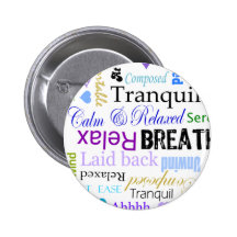 Calma y tipografía de relajación de las palabras d pins
