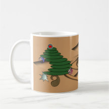 Calor del día de fiesta taza de café