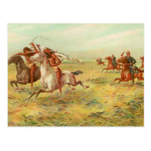 Calvary e indios tarjetas postales