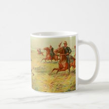 Calvary e indios taza de café