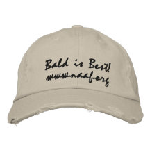 ¡Calvo es el mejor! , www.naaf.org Gorro Bordado