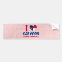 Calypso, Carolina del Norte Pegatina De Parachoque