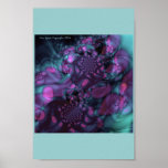 Cama de mar en la noche poster