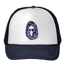 Camafeo de cráneos gorros  