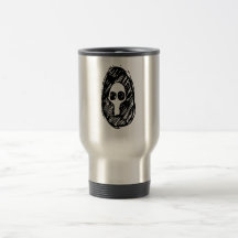 Camafeo de cráneos taza