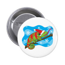 Camaleón del navidad pins