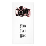 CÁMARA DE VISION DE LA RADIOGRAFÍA - ROJO TARJETA FOTOGRÁFICA PERSONALIZADA