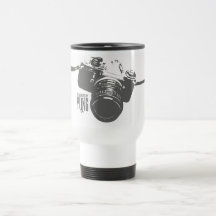 Cámara del vintage taza