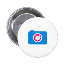 Cámara digital azul pin