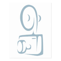 Cámara digital en estilo del dibujo del chasquido tarjetas postales