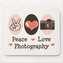 Cámara Mousepad de la fotografía del amor de la pa Tapete De Ratón