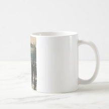 camarero francés del café taza de café
