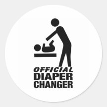 Cambiador oficial del pañal etiqueta