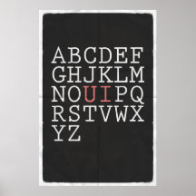 Cambie el alfabeto poster