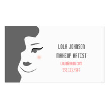 Cambie el color - Esthetician Busin del artista de Tarjetas De Visita