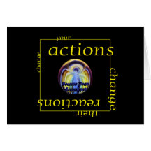 Cambie las acciones y las reacciones tarjeta
