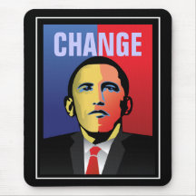 Cambio - Barack Obama Alfombrillas De Ratón
