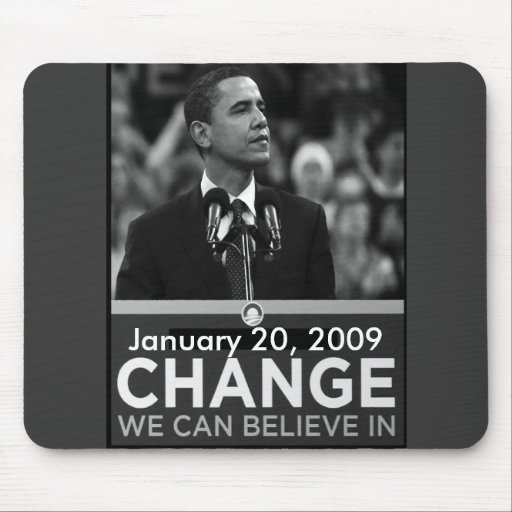 Cambio del día de inauguración de presidente Obama Tapete De Ratones