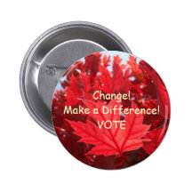 ¡Cambio! ¡Diferencie! VOTE la votación del botón Pin