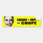 CAMBIO + ESPERANZA = CHOPE ETIQUETA DE PARACHOQUE