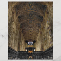 ~ Cambridge, Inglaterra de College Chapel de rey Tarjetones