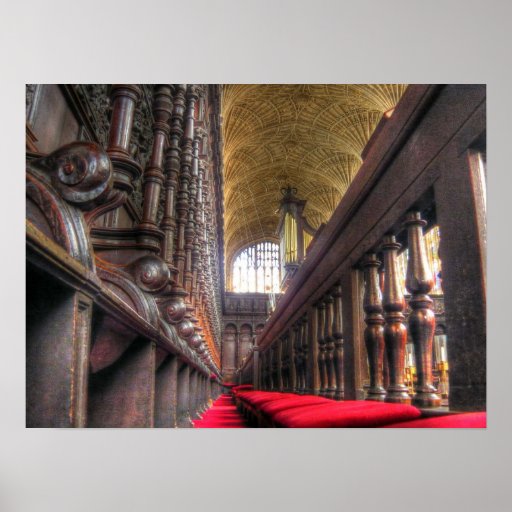 ~ Cambridge, Inglaterra de College Chapel de rey Posters
