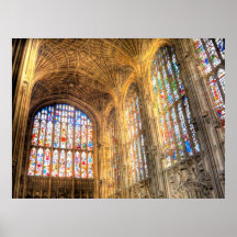 ~ Cambridge, Inglaterra de College Chapel de rey Posters