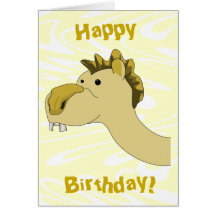 Camello lindo del dibujo animado. Cumpleaños Felicitaciones