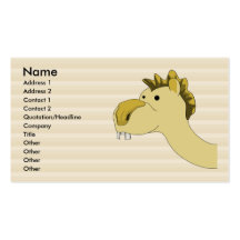 Camello lindo del dibujo animado tarjeta de visita