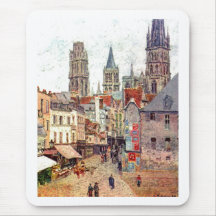 Camille Pissarro - aceite 1898 de Ruán de la ruda  Tapete De Ratones