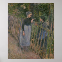 Camille Pissarro - aceite de la conversación 1881  Impresiones