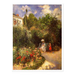 Camille Pissarro - árbol de sombra del banco del j Tarjetas Postales