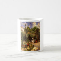 Camille Pissarro - árbol de sombra del banco del j Taza