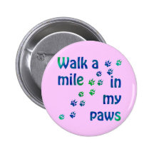 Camina una milla (canina) pins