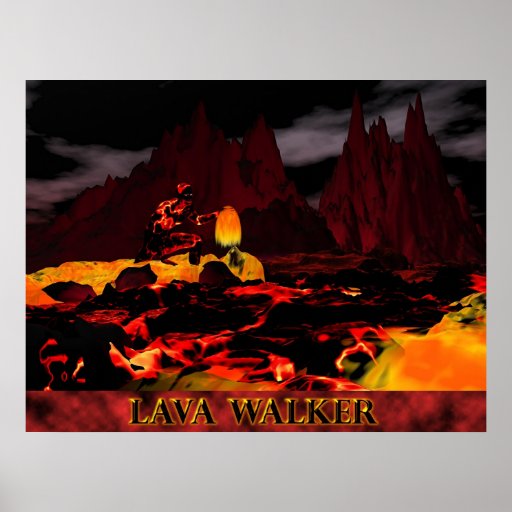 Caminante de la lava impresiones