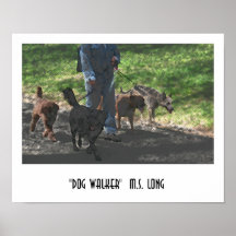 Caminante del perro posters