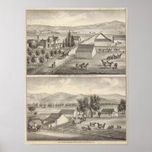 Caminante, residencias de Knittel, granjas Poster