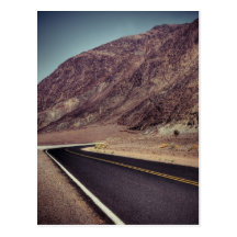 Camino Death Valley de Badwater Tarjeta Postal