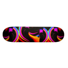 Camino oscuro del arco iris tabla de skate