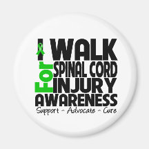 Camino para la conciencia de lesión de la médula e iman para frigorífico