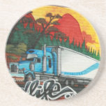 Camión en pintada - posavasos