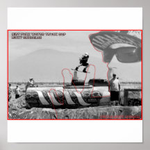 Camión Gap del agua de Ricky Gonzalez Poster