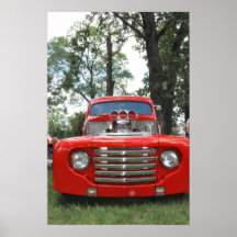 Camión rojo poster