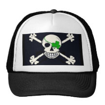 Camionero alegre de Rogelio del cráneo irlandés Gorras