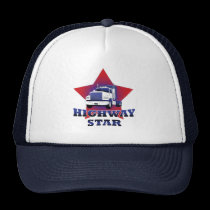 Camionero de la estrella de la carretera gorras