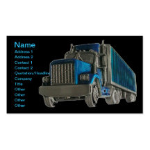 CAMIONERO DE LAS TARJETAS DE VISITA DEL CAMIONERO 