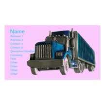 CAMIONERO DE LAS TARJETAS DE VISITA DEL CAMIONERO 