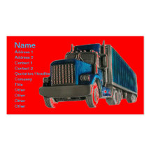 CAMIONERO DE LAS TARJETAS DE VISITA DEL CAMIONERO 