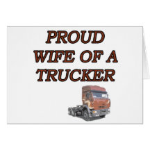CAMIONERO ORGULLOSO DE LA ESPOSA FELICITACIÓN